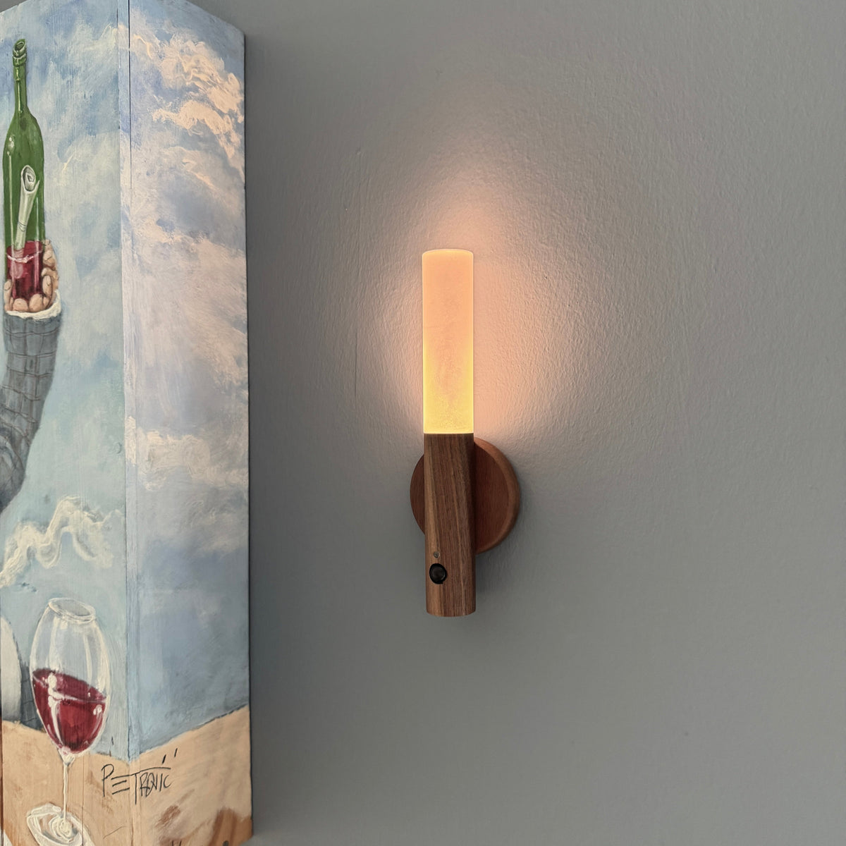 Nordlys™ – Houten Sensorlamp die Vanzelf Aangaat